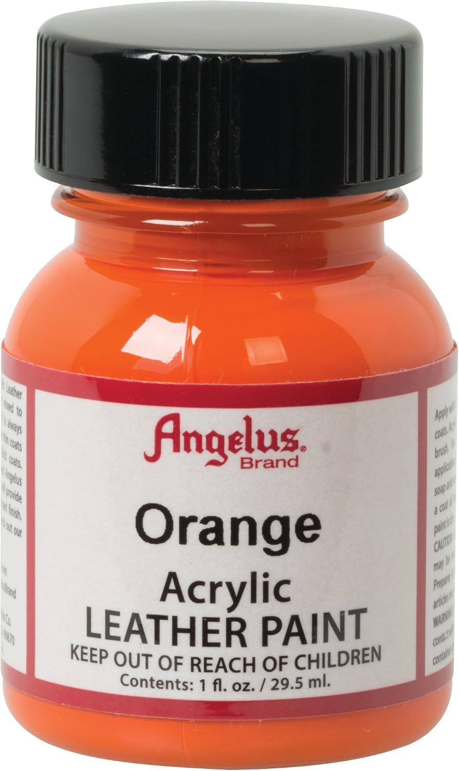 Angelus Acrylic Leather Paint, Orange, 29.5 ml (Pack of 1)