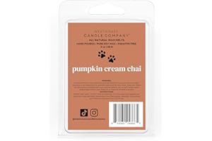 WEST COAST CANDLE COMPANY Pumpkin Cream Chai | Pet Friendly Wax Melts | Natural Soy | Clean Burning | Non-Toxic | Veterinarian Approved | Pet Odor Eliminator | Air Freshening Scented Wax Melts