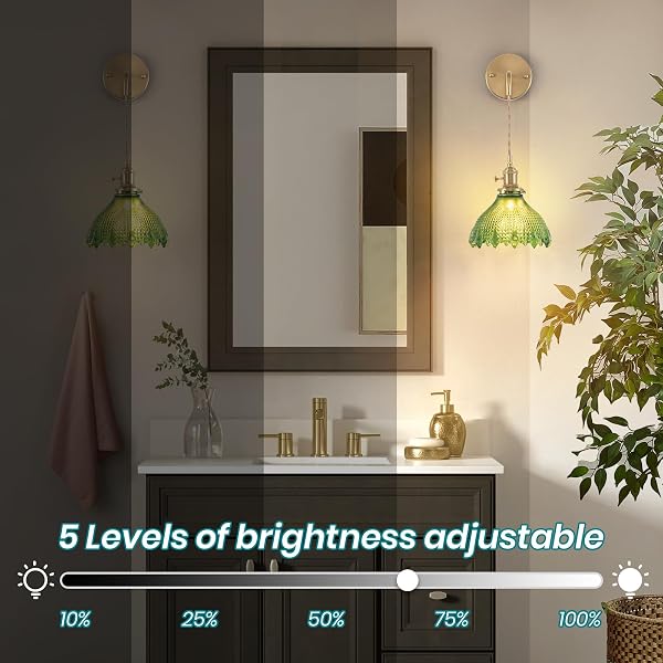 NOGCEW BATTERY OPERATED WALL SCONCE WITH REMOTE, RECHARGEABLE DIMMABLE WALL SCONCES SET OF 2, ADJUSTABLE CHAIN WIRELESS INDOOR 12 COLORS RGB WALL LAMP FOR LIVING ROOM BEDROOM