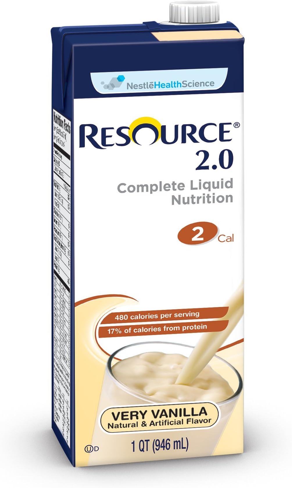 Resource 2.0 Very Vanilla Flavor 32 oz. Carton Ready to Use, 10043900276004 - Case of 12