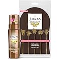 Jergens Natural Glow Instant Sun Bundle: Light Bronze Sunless Tanning Mousse, 6oz Bottle and Applicator Mitt