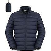 Pioneer Camp Mens Lightweight Packable Puffer Jacket Winter Insulated Puffy Coat Water Repellent Warm Quilted Jackets Travel