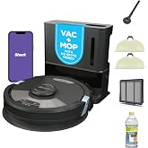 SharkMatrix Plus 2-in-1 Robot Vacuum & Mop, Black/Brass, AV2610WA | Sonic Mopping, Matrix Clean, CleanEdge, HEPA 60-Day Self-