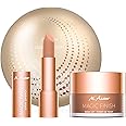 M. Asam MAGIC FINISH Duo Set – Make-Up Mousse (1.01 Fl Oz) & Lipstick Hazelnut Heaven (0.14 Oz), 4in1 Primer, Foundation, Concealer and Powder & Satin Lipstick in creamy-nutty Nude Shade