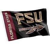 Desert Cactus Florida State University FSU Flag - 3 x 5 Feet Seminoles Banner, Indoor/Outdoor Durable Fabric, 100% Polyester Design (Style Q)
