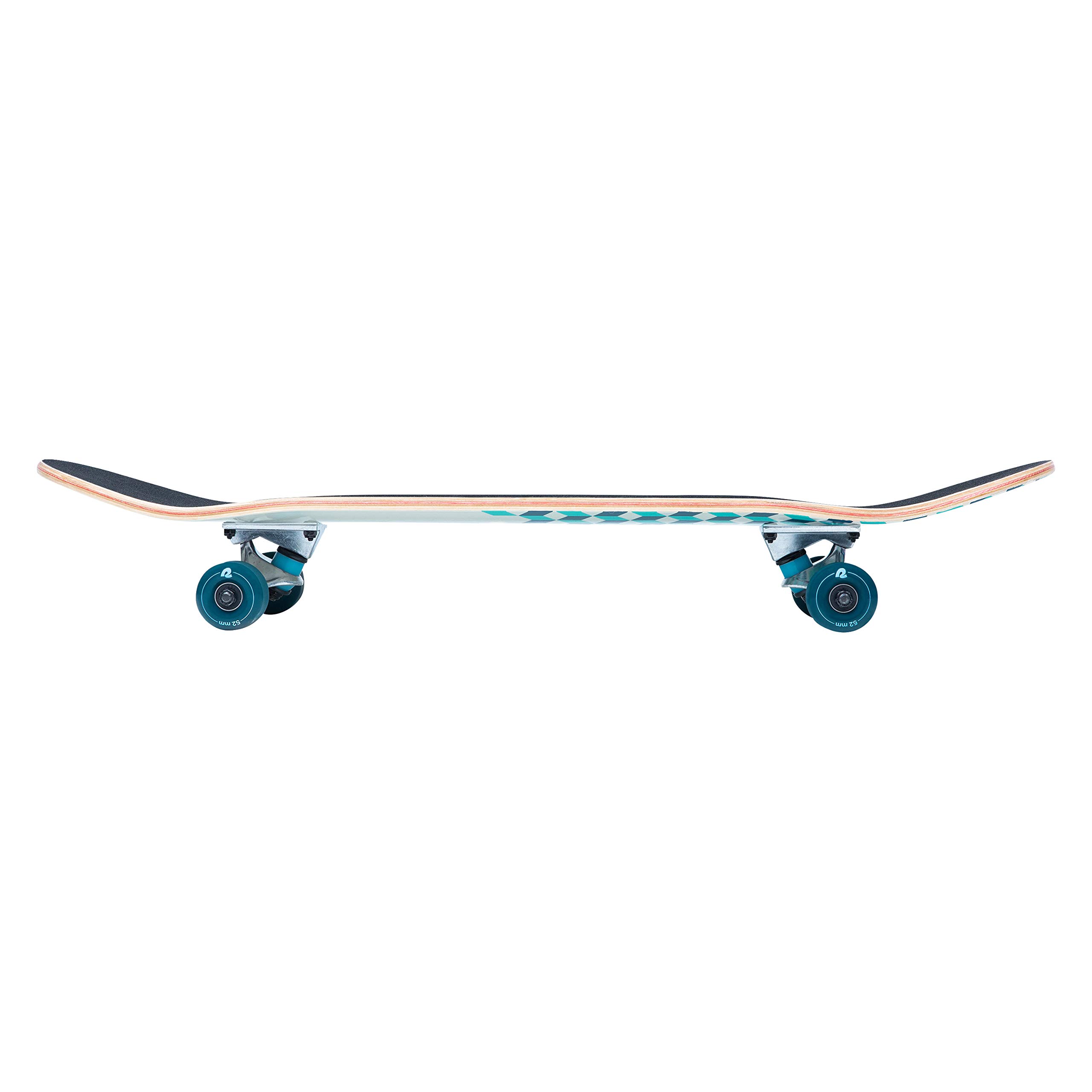 Retrospec Alameda Skateboard Complete | Canadian Maple Wood Deck w/ 5.5 Inch Aluminum Alloy Trucks for Commuting, Cruising, Carving & Downhill Riding