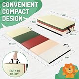 PhysKcal 5-Panel Folding Gymnastics Tumbling Mat 195cm 75cm 2.8cm Handles view 5