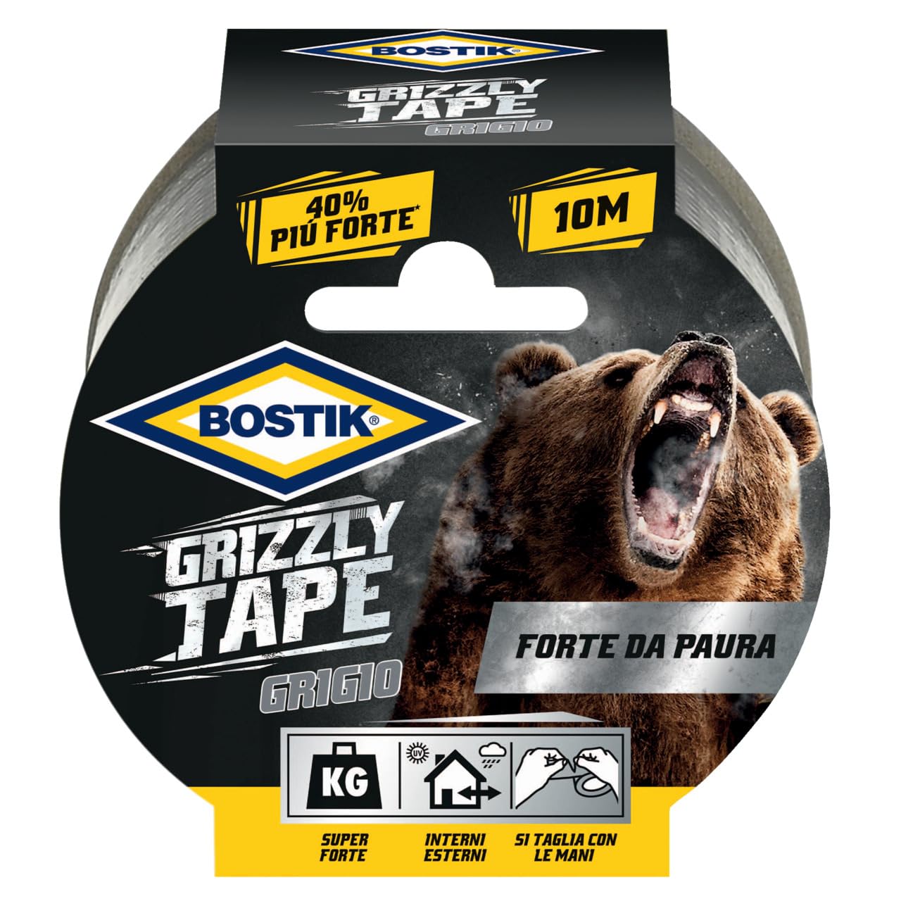 BOSTIK Grizzly Tape Black 10 m x 50 mm