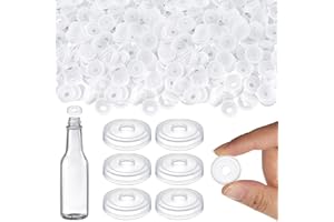 Burbell 100 Pcs Dripper Insert Orifice Reducers Hot Sauce Bottles, Dripper Fitment Orifice Reducer for 5 and 10 oz Woozy Bottles