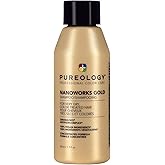 Pureology Nanoworks Gold Shampoo - For Very Dry and Color-Treated Hair, Renews Softness & Shine, Sulfate-Free & Vegan