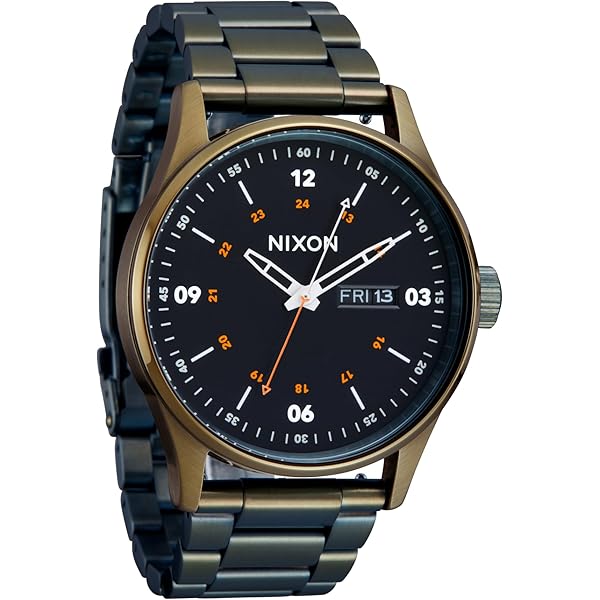 Amazon.com: Nixon Mens Station Chrono Leather Chocolate/Cappuccino