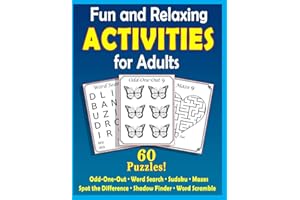 Fun and Relaxing Activities for Adults: Puzzles for People with Dementia [Large-Print]