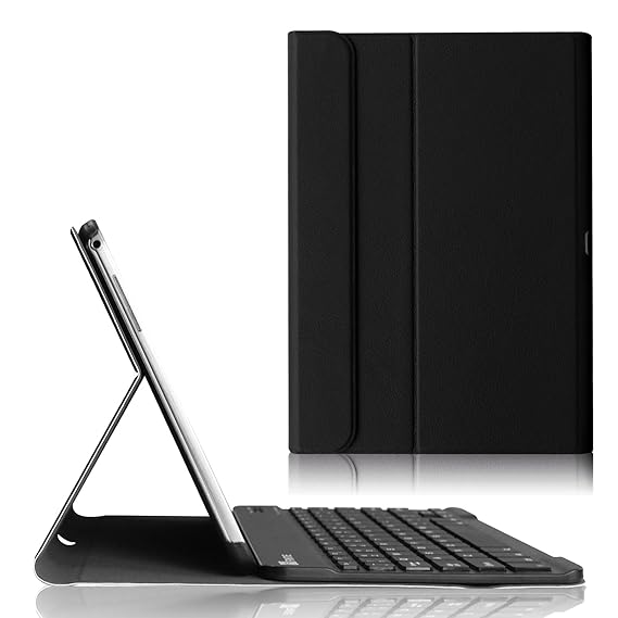 Fintie Bluetooth Tastatur Hülle für Samsung Galaxy Tab 4 10.1 SM-T530 SM-T535 - Ultradünn leicht SlimShell Ständer Schutzhüll