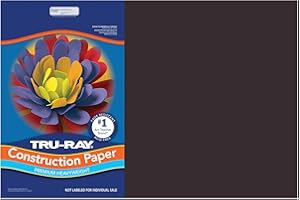 Tru-Ray Premium Construction Paper, Black, 12" x 18", 150 Sheets