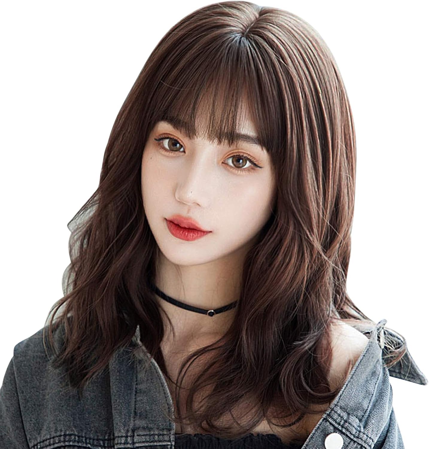 Amazon Co Jp ウィッグ かつら ミディアム Candybay レディース 巻き毛の短い空気前髪ウールロール フルウィッグ ゆるカール 女性用 かつら日常 耐熱 ネット付き ビューティー