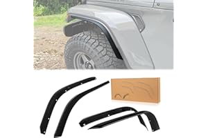 MAIKER OFF ROAD Front & Rear Fender Flares Compatible with 2020-2023 Jeep Wrangler Gladiator JT Sport & Willys, Off-Road Wheel Flares Liner 4 PCS