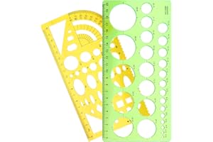 Circle Round Stencil Template Plastic Circle Template Stencil Multifunctional Geometric Stencils Reusable Circle Stencil Port