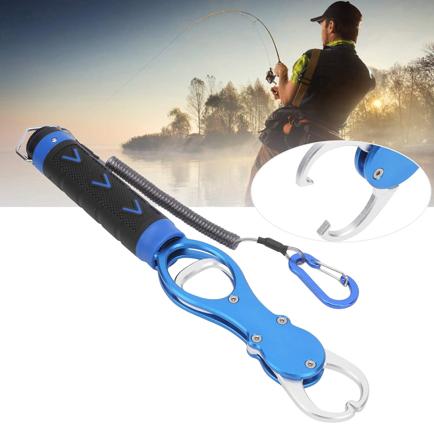 Weighing Fish Grip, Fishing Lip Grip One‑Piece Molding Durable Fish