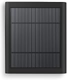 Paodekua 1 Pack 4W Solar Charger for Ring Spotlight & Stick Up Outdoor Cam, Black, High Efficiency, 10FT/3M Long Cable with USB-C to Ring Barrel Plug