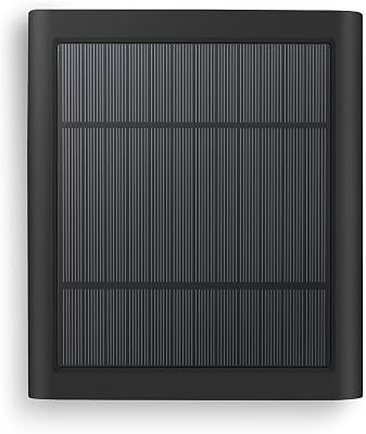 Paodekua 1 Pack 4W Solar Charger for Ring Spotlight & Stick Up Outdoor Cam, Black, High Efficiency, 10FT/3M Long Cable with USB-C to Ring Barrel Plug