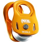 Petzl, Mobile, Versatile Ultra-Compact Pulley, Yellow