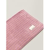 WENSHUO Bubble Purple Tulips-Striped Pure Cotton Bath Towel,100% Combed Cotton,Luxury Shower Towel,Super Absorbent(Pack of 1) (55.12" L × 27.56" W)