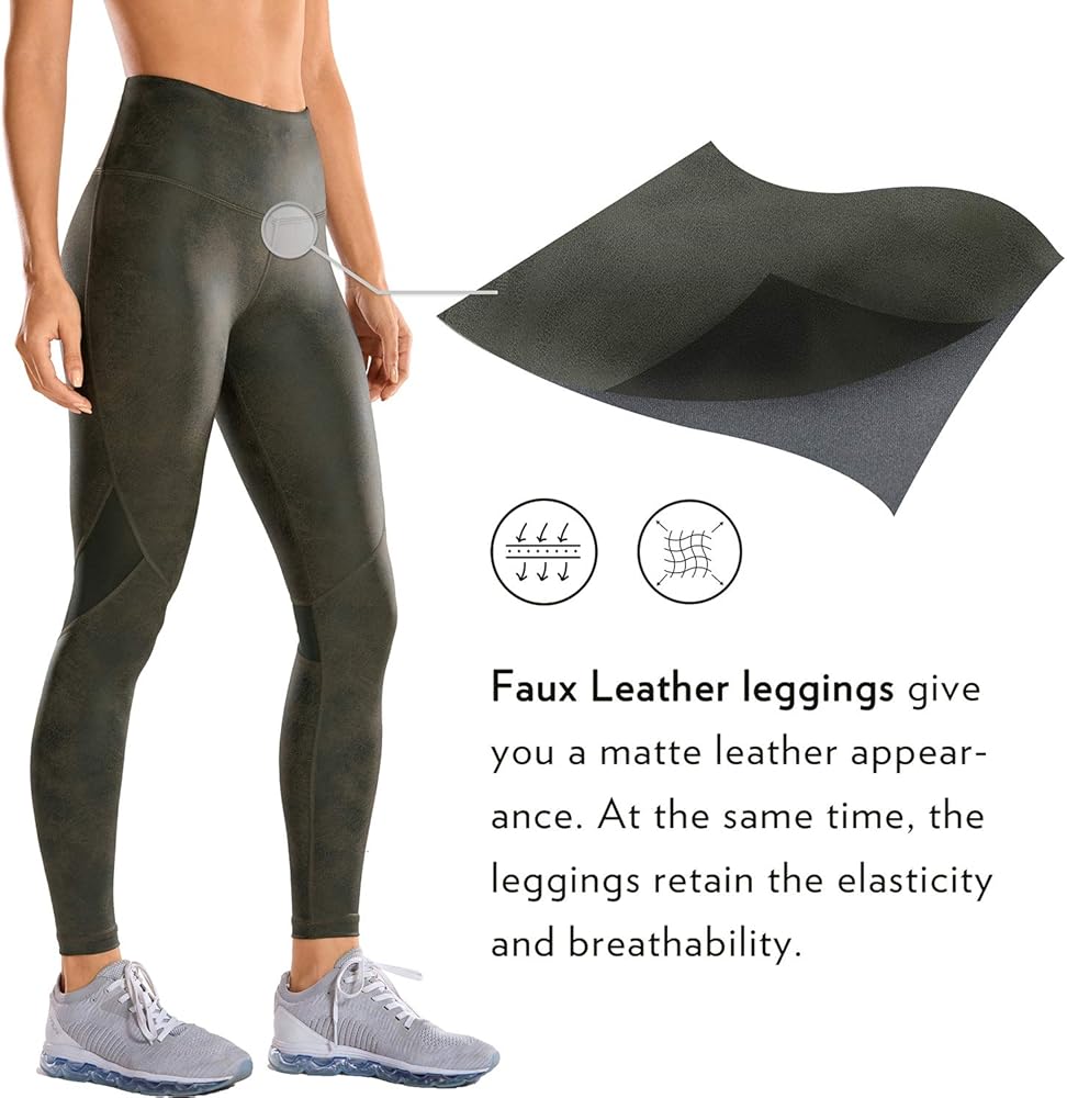 amazon leather yoga pants