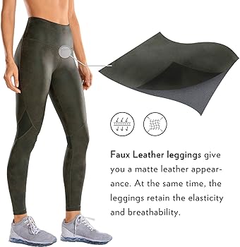 leather workout leggings