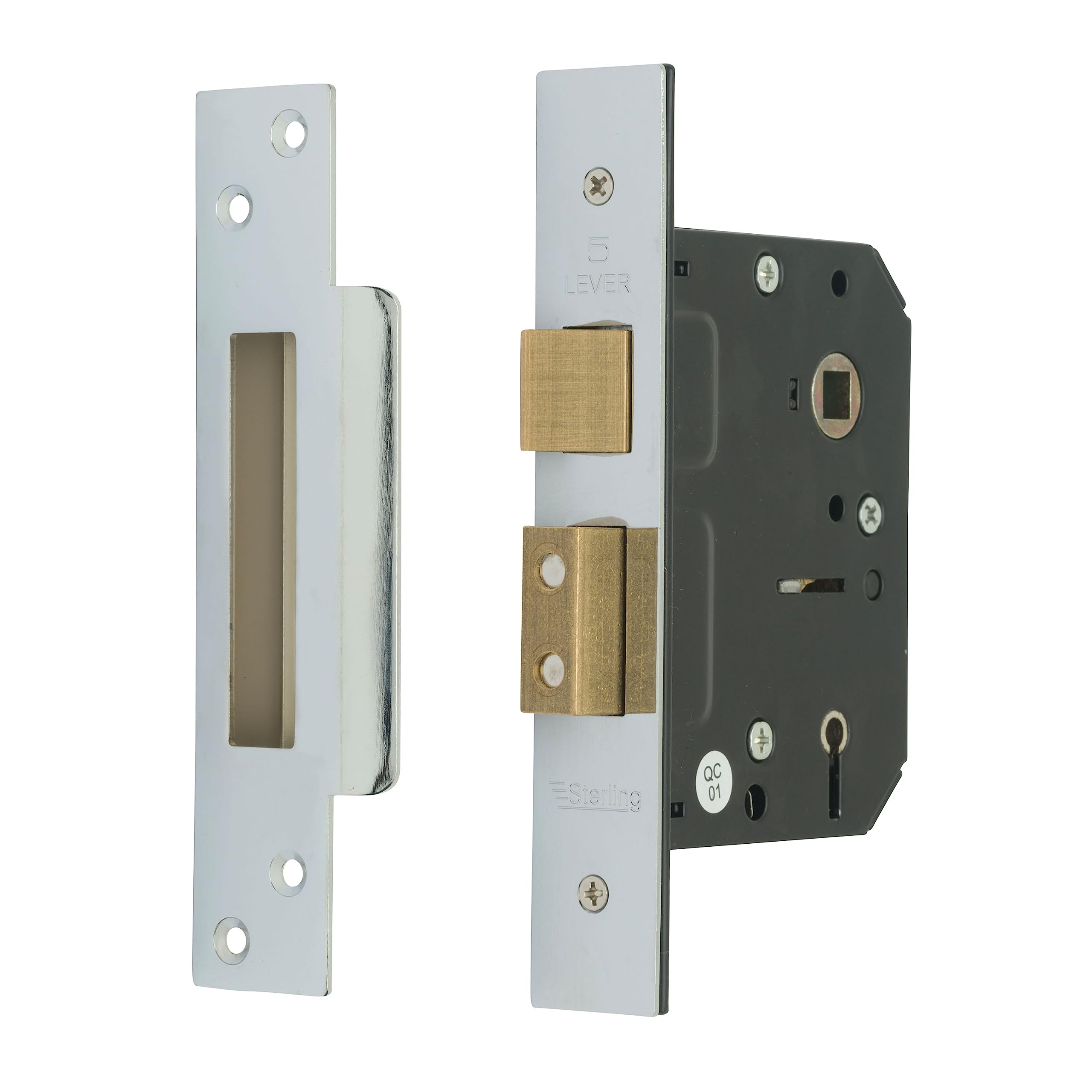 Sterling MLS530N 3-inch/76mm 5-Lever Sashlock - Nickel