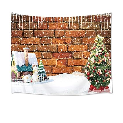 Amazon Com Lb Christmas Tree Tapestry Rustic 3d Watercolor