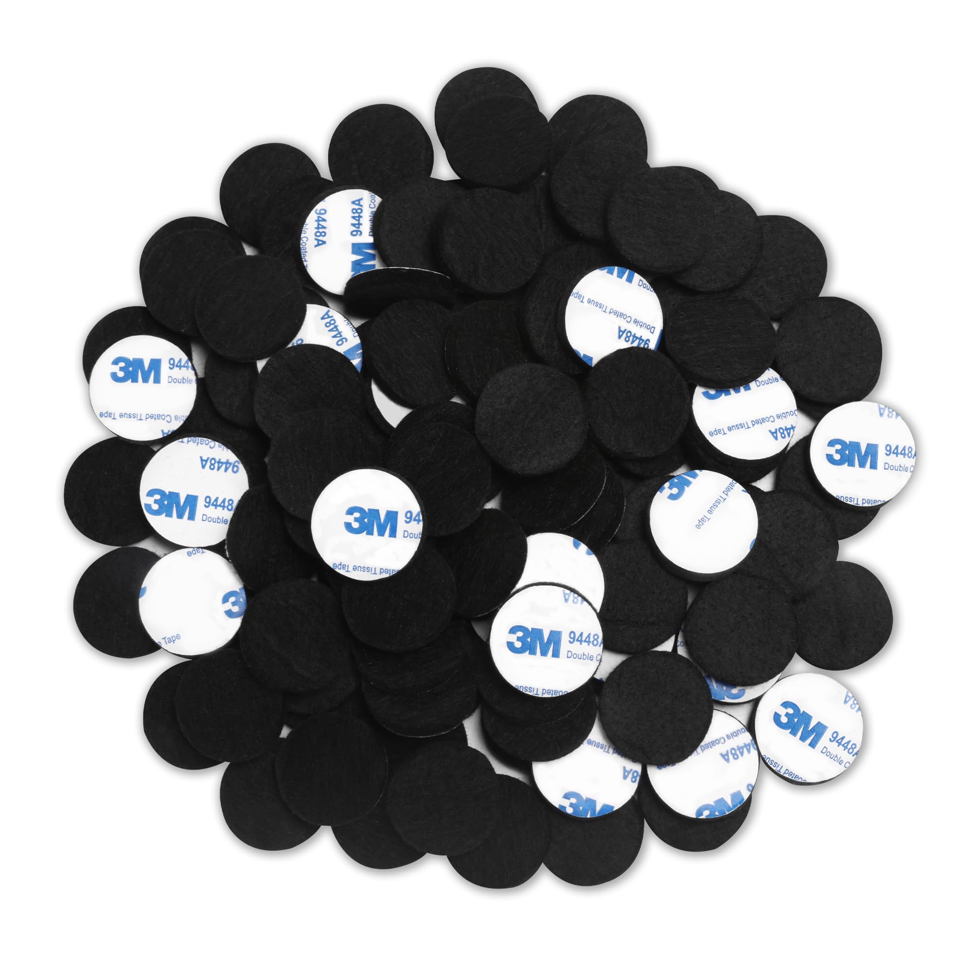 Photo 1 of Felt Furniture Pads 120 PCS, Non Slip Self Adhesive Felt Pads Chair Leg Floor Protectors for Furniture Feet Wood Hardwood Floors, 1 inch Round, Black
