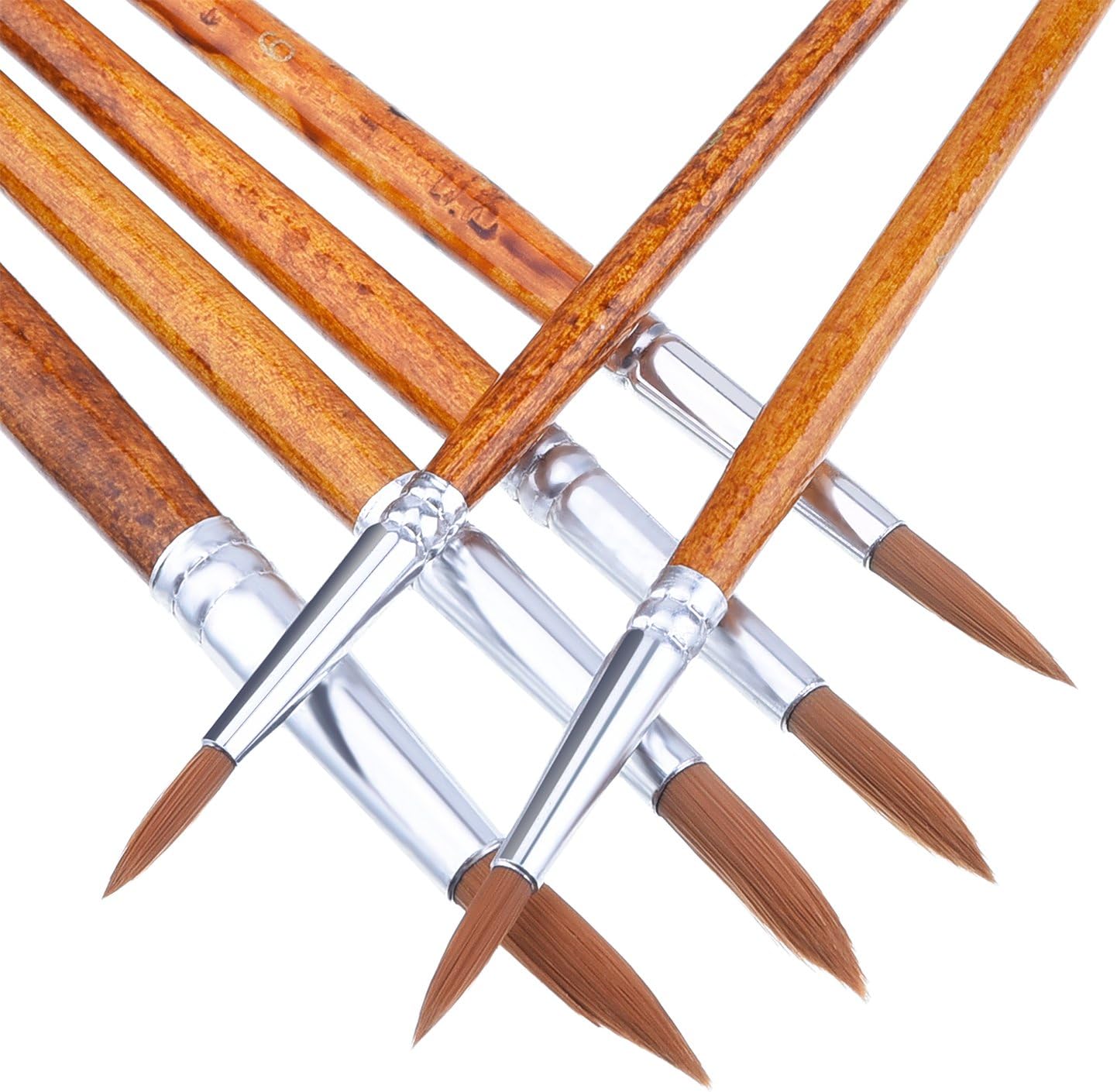 12 Pieces Paint Brushes Set Fine Paint Brush Acrylic Painting Brush for