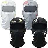 Wesiti 4 Pcs Face Mask Single Hole Ski Mask Knit Cycling Cover Sun Balaclava Shiesty Face Cover Pack