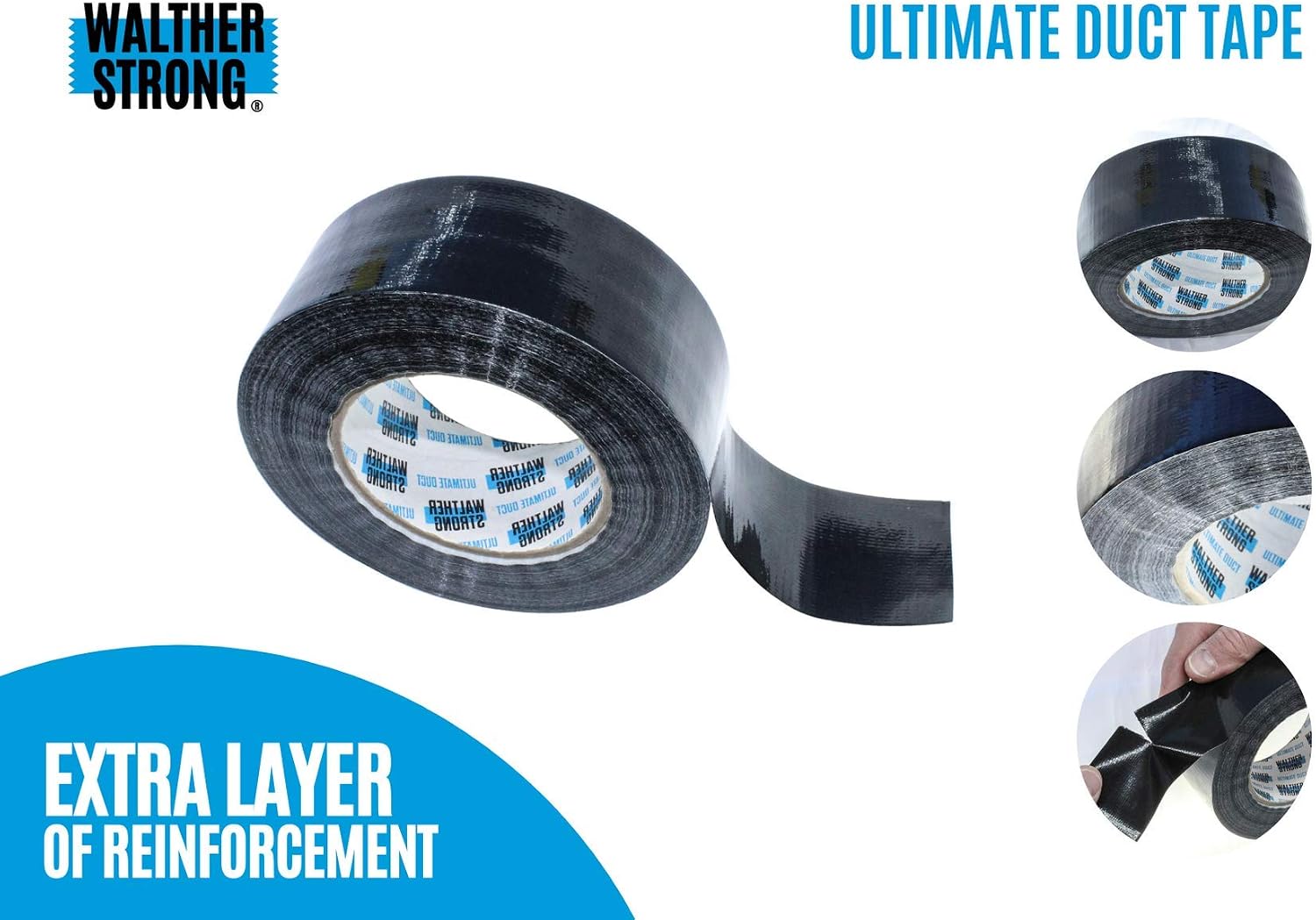 Walther Strong Ultimate Duct Tape Heavy Duty 50mm x 50m. Multi-Use Waterproof Tape For Indoor And Outdoor Use. Multipurpose for Leaks Pipes - Image 3