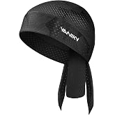 YANIKY Bandana Skull Caps for Men Women Quick-Drying Cooling Do Rag Breathable Durag Cap Helmet Liner for Cycling Running