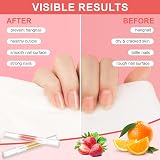 Meschett Cuticle Oil Pen 3Pcs Nail Care with Nail File Orange Strawberry Aloe view 3