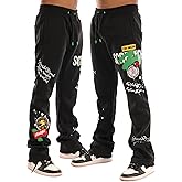 SCREENSHOT-Fleece Pants 4202 Mens Streetwear Urban Fit Fleece Pants - Street Fashion Sweatpants Ribbed Wasteband