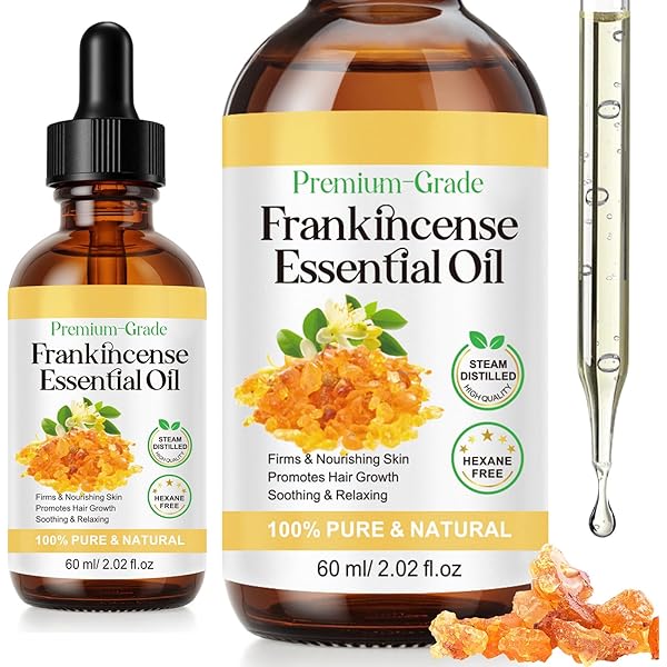 Amazon.com: HuaQing 60 ML Frankincense Resin Oil for Face,Castor