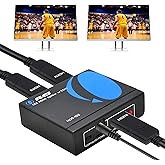 OREI HDMI Splitter 1 in 2 Out - UltraHD 4K@30Hz, HDCP - Adapter Included | 3D &amp; Full HD 1080P Support for Xbox, PS4, Blu-ray, HDTV. Supports digital audio format DTS-HD/Dolby-true-HD/LPCM 7.1/DTS