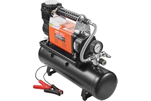 VEVOR 12V Heavy Duty Air Compressor with 6L Tank Kit, 6.35 CFM Portable Tire Inflator, 150PSI Offroad Air Compressor with Dig