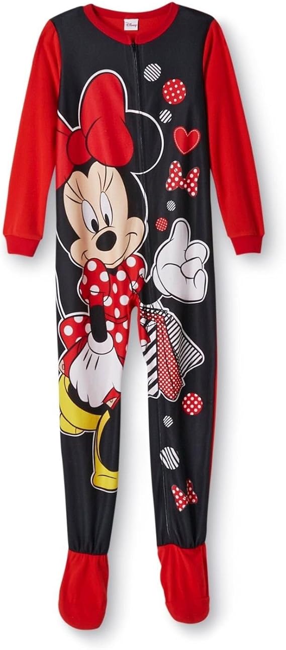 Disney Minnie Mouse Footed Blanket Sleeper Pajama Girl Size