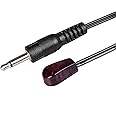 IR Emitter Mini Infrared Remote Control Extension Cable with 3.5mm Plug for 38-56kHz Spectrum Motorola Arris Xfinity Comcast Verizon FiOS Other STB - Set Top Boxes (Single Heads, 10FT)