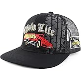 Trendy Apparel Shop 6 Panel Cholo Life 3D Embroidered Flatbill Mesh Back Cap