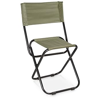 Miltec Military Style Folding Camp Chair Olive Drab Chairs