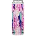 Seriously Ice Cold SIC 12oz Tall Slim Can Seltzer & Beer Insulated Cooler Sleeve, Premium Double Wall Stainless Steel Skinny Thermocooler (Cotton Candy)
