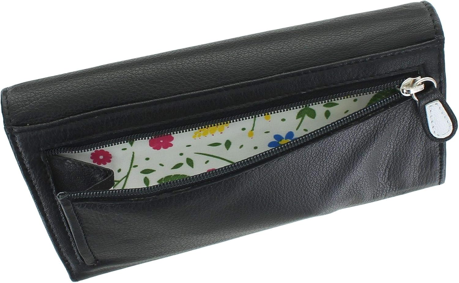 Mala Leather Sophia Collection Leather Purse RFID 3513_42 Black - Image 5
