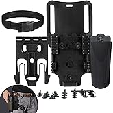 Drop Leg Holster Adapter 2" Mid Ride Belt Loop with Qls Quick Locking System, Gun Holder Accessories with Thigh Strap Tactical Police Gear
