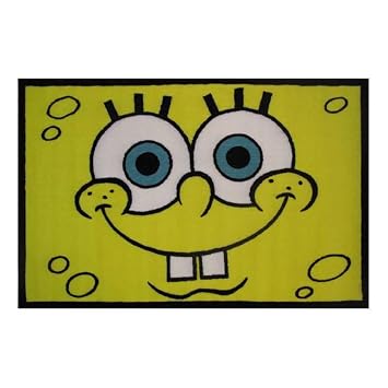 Fun Teppich Spongebob Selfie Face Gelb Kinder Spielzimmer