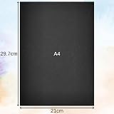 BCreativetolearn Recycled A4 Black Sugar Paper 50 Sheets 210x297mm view 2