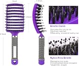 URAQT Boar Bristle Paddle Hair Brush for Women Reducing Frizz Detangle view 3